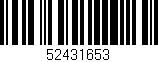 Código de barras (EAN, GTIN, SKU, ISBN): '52431653'