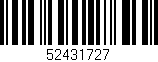 Código de barras (EAN, GTIN, SKU, ISBN): '52431727'