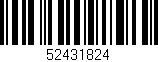 Código de barras (EAN, GTIN, SKU, ISBN): '52431824'