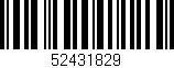 Código de barras (EAN, GTIN, SKU, ISBN): '52431829'