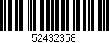 Código de barras (EAN, GTIN, SKU, ISBN): '52432358'