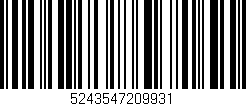 Código de barras (EAN, GTIN, SKU, ISBN): '5243547209931'