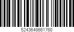 Código de barras (EAN, GTIN, SKU, ISBN): '5243648881760'