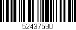 Código de barras (EAN, GTIN, SKU, ISBN): '52437590'