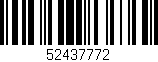 Código de barras (EAN, GTIN, SKU, ISBN): '52437772'