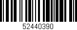 Código de barras (EAN, GTIN, SKU, ISBN): '52440390'