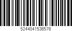 Código de barras (EAN, GTIN, SKU, ISBN): '5244041536578'