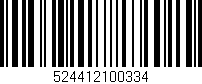 Código de barras (EAN, GTIN, SKU, ISBN): '524412100334'