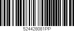 Código de barras (EAN, GTIN, SKU, ISBN): '524428081PP'