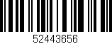 Código de barras (EAN, GTIN, SKU, ISBN): '52443656'