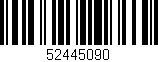 Código de barras (EAN, GTIN, SKU, ISBN): '52445090'