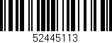 Código de barras (EAN, GTIN, SKU, ISBN): '52445113'