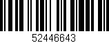 Código de barras (EAN, GTIN, SKU, ISBN): '52446643'
