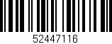 Código de barras (EAN, GTIN, SKU, ISBN): '52447116'