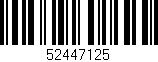Código de barras (EAN, GTIN, SKU, ISBN): '52447125'