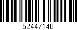 Código de barras (EAN, GTIN, SKU, ISBN): '52447140'