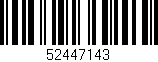 Código de barras (EAN, GTIN, SKU, ISBN): '52447143'