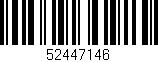 Código de barras (EAN, GTIN, SKU, ISBN): '52447146'
