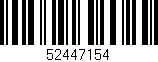 Código de barras (EAN, GTIN, SKU, ISBN): '52447154'