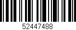 Código de barras (EAN, GTIN, SKU, ISBN): '52447488'
