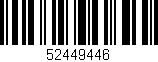 Código de barras (EAN, GTIN, SKU, ISBN): '52449446'