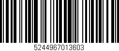 Código de barras (EAN, GTIN, SKU, ISBN): '5244967013603'