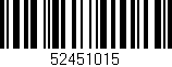 Código de barras (EAN, GTIN, SKU, ISBN): '52451015'