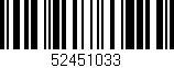 Código de barras (EAN, GTIN, SKU, ISBN): '52451033'
