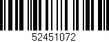 Código de barras (EAN, GTIN, SKU, ISBN): '52451072'