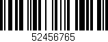 Código de barras (EAN, GTIN, SKU, ISBN): '52456765'