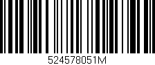 Código de barras (EAN, GTIN, SKU, ISBN): '524578051M'