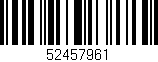 Código de barras (EAN, GTIN, SKU, ISBN): '52457961'