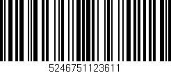 Código de barras (EAN, GTIN, SKU, ISBN): '5246751123611'
