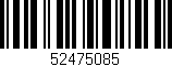 Código de barras (EAN, GTIN, SKU, ISBN): '52475085'