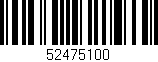 Código de barras (EAN, GTIN, SKU, ISBN): '52475100'