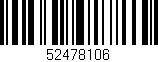 Código de barras (EAN, GTIN, SKU, ISBN): '52478106'