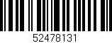 Código de barras (EAN, GTIN, SKU, ISBN): '52478131'
