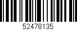Código de barras (EAN, GTIN, SKU, ISBN): '52478135'