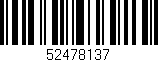 Código de barras (EAN, GTIN, SKU, ISBN): '52478137'