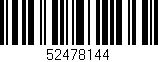 Código de barras (EAN, GTIN, SKU, ISBN): '52478144'