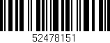 Código de barras (EAN, GTIN, SKU, ISBN): '52478151'