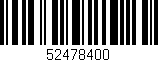 Código de barras (EAN, GTIN, SKU, ISBN): '52478400'