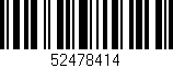 Código de barras (EAN, GTIN, SKU, ISBN): '52478414'