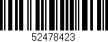 Código de barras (EAN, GTIN, SKU, ISBN): '52478423'