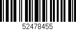 Código de barras (EAN, GTIN, SKU, ISBN): '52478455'