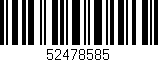 Código de barras (EAN, GTIN, SKU, ISBN): '52478585'