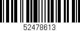 Código de barras (EAN, GTIN, SKU, ISBN): '52478613'
