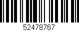 Código de barras (EAN, GTIN, SKU, ISBN): '52478767'