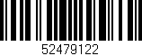 Código de barras (EAN, GTIN, SKU, ISBN): '52479122'