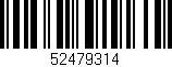 Código de barras (EAN, GTIN, SKU, ISBN): '52479314'